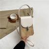 Bolso cuadrado pequeño portátil de moda para mujer, estilo coreano, novedad de verano 2024, bolso bandolera informal vertical para teléfono móvil.