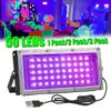 Luz Negra Temu Popular Paquete de 1/2/3*4 Interfaz USB Luz de Atmósfera Cuadrada para Escenario Lámpara de Curado