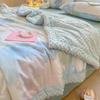 Colcha de algodão puro para jardim de infância, verão, infantil, verão, colcha fresca, ar condicionado, colcha lavável à máquina, colcha fina simples
