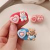 Pasador de Conejito Corazón Dulce, Pinza para Flequillo Lateral, Pinza de Pato Linda para Accesorios de Cabello Infantil