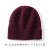 Chapéu de Cashmere 100% Puro Outono e Inverno Feminino Lã Grossa Tricô Ponto Casual Par de Proteção Auricular Quente Chapéu Baotou para Homens