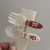Un Par de Lindos Pasadores Florales para Niñas, Pinzas Laterales, Pinzas de Pato de Lunares, Pinzas para el Cabello sin Marcas, Pinzas para el Fleco, Accesorios para el Cabello