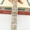 Renda Bordada de Renda com Lantejoulas Antigas Estilo Étnico Chinoiserie Nova de 3,5 cm de Largura Acessórios DIY para Cheongsam da Dinastia Han
