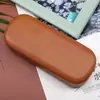 Estuche para Gafas con Textura de Madera, Anti-Presión, Anti-Caída, Piel, Portátil, Artístico, Retro, Estudiante, Unisex, Diseño Simple