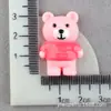 Accesorios para Funda de Teléfono Móvil de Dibujos Animados para Niños Accesorios de Resina Oso Pegamento Crema Material DIY Barro de Huella de Mano y Pie Tocado Accesorios para el Cabello
