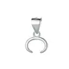 Hebilla Colgante de Plata de Ley S925 Agujero Cruzado Hebilla de Nariz de Vaca Cabeza de Hebilla Calabaza Accesorios Hebilla Pinza de Ámbar y Jade Hecho a Mano DIY