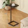 Mesa Lateral de Pie con Estante de Almacenamiento para Apartamentos de Renta, Mesa Pequeña Estrecha, Estante de Almacenamiento para Artículos de Limpieza del Baño, Mesa Pequeña Portátil para Baño