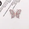 Nueva Joyería DIY para Funda de Teléfono Móvil Colorida Completa con Diamantes Accesorios de Mariposa Broche de Mariposa Pequeña de Diamante Hecho a Mano Hebilla de Zapato