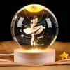 Pronta Entrega Atacado Bola de Cristal Luz Noturna Ambiente 520 Presente para Casal Decoração Exclusiva Transfronteiriça Ornamento de Cristal de Mesa