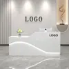 Mostrador de bar nuevo estilo caja registradora simple moderno recepción mostrador de recepción ropa té de leche tienda de conveniencia gabinete de caja registradora mostrador de bar pequeño