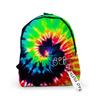 2021 Amazon Transfronterizo Nuevo Tie-Dye Estudiante Diario Impreso en 3D Calle Tela Oxford Mochila Cordón de Moda