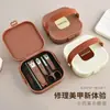 Popular Conjunto de 8 Peças de Cortadores de Unha Portáteis com Design Anti-Salpicos, Ferramentas de Manicure, Conjunto de Cortadores de Unha com Logotipo Impresso