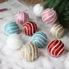 Colgante Decoración Árbol de Navidad Bola Colorida Bola de Espuma Bola con Polvo Pegajoso Bola de Navidad de 8 cm Colgante Decoración Navideña Personalización