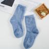 Calcetines de Piel de Zorro para Mujer Otoño e Invierno Forrados de Felpa Engrosados Cálidos de Caña Media Apilados Calcetas Moon Home Otoño e Invierno Suelo para Dormir