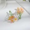 5 flores artificiais de margarida, flores de plástico para chapéu de palha DIY e decoração de roupas, flores de seda, flores artificiais, materiais para guirlanda artesanal