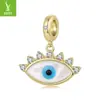 Accesorio Original Colgante Ojo Guardián Chapado en Cobre Dorado Ziyun Plateado Cuentas para Pulsera DIY Misteriosa de la Suerte Europea y Americana