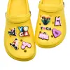 Sapatos de Yoga Mais Vendidos no Exterior, Tamancos em Formato de Flor, Acessórios DIY, Fivelas de Sapato Destacáveis de Borracha Macia PVC, Acessórios de Decoração para Sapatos de Praia