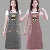 Un Delantal de Trabajo de Moda para Drop-Shipping, por Encima de la Rodilla, Dulce y Largo, Algodón Extra Grande, Delantal Suave y Cómodo para el Trabajo