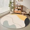 Jit Ins Transfronterizo Alfombra de Terciopelo de Cristal Redonda Sala de Estar Simple Estudio Dormitorio Felpudo para Piso Felpudo para Silla Giratoria Felpudo para Cesta Colgante