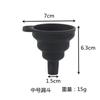 Funil de silicone de grau alimentício, funil dobrável retrátil portátil, mini funil para subembalagem de líquidos de cozinha