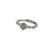 Anillo de Copo de Nieve, Personalizado, Sencillo, Estilo Antiguo, Anillo para Dedo Índice de Flor, Anillo de Diamante Estilo Retro Ins Femenino Fábrica