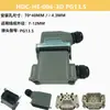 Conector retangular de alta resistência 10 polos 16 polos 24 polos plugue de aviação à prova d'água tomada para canal quente 6 polos 32 polos 48 polos
