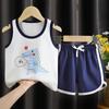 Conjunto de chaleco y pantalones cortos de verano para niños de 0 a 5 años, camiseta para niños y niñas, chaleco fino para bebés, fabricantes de verano para bebés