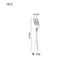 Acero Inoxidable 304 1010 Vajilla Cuchillo Occidental para Bistec, Tenedor, Cuchara, Cuchara Larga para Hielo, Hotel Hogar Cuchara para Postre Café