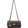 Bolso de hombro versátil, estilo coreano, diseño nuevo, simple y chic, colección 2026 para mujer, moda retro, correa de cadena, patrón de diamantes, estilo otoño