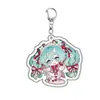 Pingente Anime Morango Rapunzel Meiko Chaveiro Hatsune Miku Figura de Anime em Acrílico