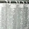Cortina de Ducha Peva Impresa en 3D Transfronteriza en Stock, Engrosada, Impermeable, a Prueba de Moho, Divisor de Baño, Incluye Ganchos