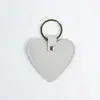 Llavero metálico anti-pérdida simple y versátil, llavero con forma de corazón de cuero PU, colgante para bolsa de regalo DIY, en stock de fábrica