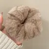 Goma para el pelo de pelo sintético de visón para otoño e invierno para mujer, Nueva y moderna liga para el pelo 2026 con un tacto de alta gama, Accesorio peludo para el pelo