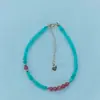 Fábrica de Origen Venta al por Mayor Nuevo Pulsera de Color Dunhuang Estilo Chino para Mujer Piedra Ojo de Tigre Amazonita Pulsera Dopamina Roja del Sur