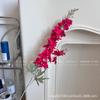 Explosiones rosa rojo simulación flor habitación de bodas banquete de compromiso diseño flores artificiales salón de bodas flores guía de camino al por mayor