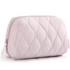 Nueva bolsa de cosméticos de Amazon, de algodón y plumón, impermeable, para viaje, con cremallera.