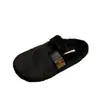 Novas pantufas peludas de pelúcia com sola grossa para mulheres, adequadas para uso externo, pantufas de algodão pelúcia, modelo 2026, bico fechado, outono e inverno, preto