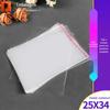 Saco opp saco autoadesivo saco plástico transparente roupa saco autocelante atacado 5 seda 25*34cm100
