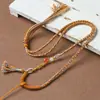 Cordón Colgante Tejido a Mano Se Puede Colgar con Tangka Zakhiram Estilo Étnico Retro Versátil Ajustable Cuerda de Collar para Hombres y Mujeres