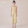 Conjunto de Yoga Chuandun con Correa Ajustable para Mujer, Espalda Bonita, Secado Rápido, para Correr, Fitness, Conjunto de Pantalones Cropped de Pierna Ancha de Cintura Alta para Mujer