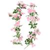 Flor de cerezo artificial de ratán para colgar en la pared, flor artificial de ratán, tubo de aire acondicionado, decoración de techo interior para bodas, planta de vid de plástico