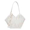 Bolso Tote Fresco de Gran Capacidad 2025 Nuevo Bolso de Mujer Verano Estilo Casual Un Solo Hombro Estudiante Universitario Clase Bolso para Ir al Trabajo