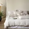 Juego de Ropa de Cama Jacquard Lavado de Alta Gama de 60 Hilos, Cuatro Piezas, Sábana Bajera de Algodón Puro, Funda de Edredón, Juego de Cama de Tres Piezas, Estilo para Todas las Estaciones