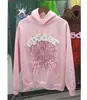 Sudadera con capucha de moda europea y americana con forro polar original de la marca Sp5der, para parejas, estilo de estrella Young Thug