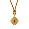 Collar con Colgante de Flor Ruyi Filigrana para Mujer, Nuevo Estilo Chino con Diseño de Pedrería, Cadena para Suéter de Alta Gama Versátil Elegante Vintage