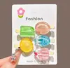 Presilha de Cabelo Falsa de Picolé de Sorvete de Verão para Mulheres, Presilha Bico de Pato Fofa para Franja Lateral, Acessório de Cabelo Infantil
