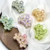 Pinza de Flor Estilo Coreano 2026 para Mujer, Pinza de Tiburón Doble Flor de Acrílico, Elegante Accesorio para el Cabello para Medio Recogido, Pinza de Cabello Fresca y Dulce