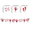 Amazon Halloween Terror Suspense Festa Mãos Sangrentas Bandeira de Aniversário Guirlanda Decoração de Favos de Mel Conjunto Atacado Personalização