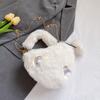 Nuevos Bolsos Pequeños Otoño e Invierno 2025, Modernos y Versátiles, Bolsos Peludos de Corazón, Bolsos Cruzados de Hombro de Felpa Personalizados y con Estilo
