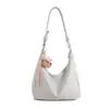 Bolsa Transversal Versátil 2026 Primavera e Verão Nova Bolsa Retrô Textura de Bolsa Tote Casual Estilo College Ombro Único Grande Capacidade Novo Modelo